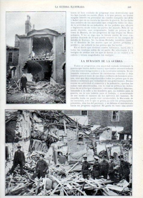 LAMINA V17980: Destrozos en Inglaterra causados por el raid aereo aleman