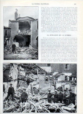 LAMINA V17980: Destrozos en Inglaterra causados por el raid aereo aleman