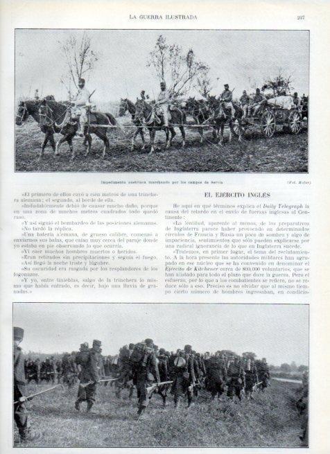 LAMINA V17976: Impedimenta austriaca en los campos de Servia