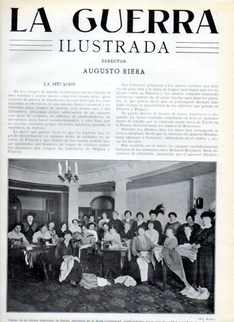LAMINA V17988: Damas americanas en el hotel Cumberland de Berlin
