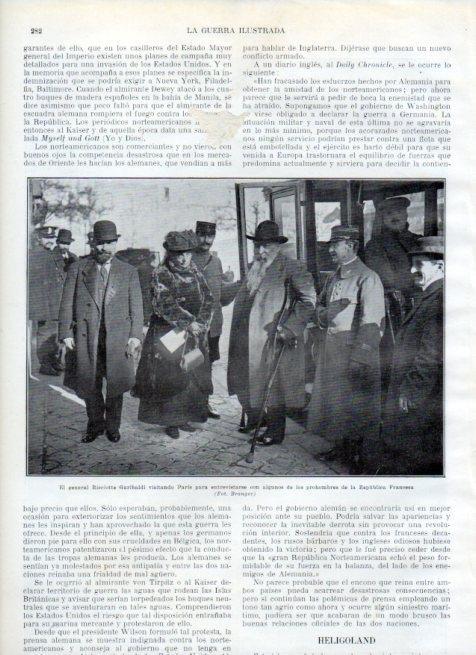 LAMINA V18001: General Garibaldi visitando Paris