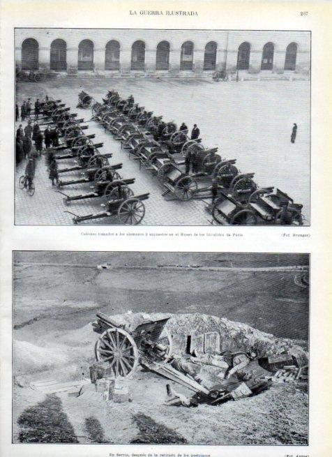 LAMINA V17993: Cañones alemanes en el Museo de los Invalidos de Paris