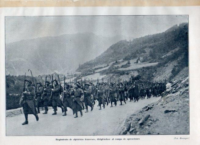 LAMINA V17991: Regimiento de alpinistas franceses