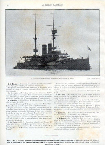 LAMINA V17968: Acorazado ingles Formidable