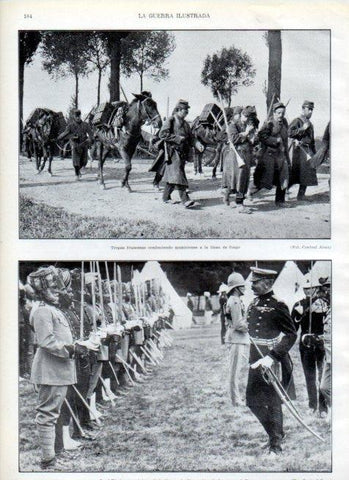 LAMINA V17947: Lord Kitchener revistando tropas indias