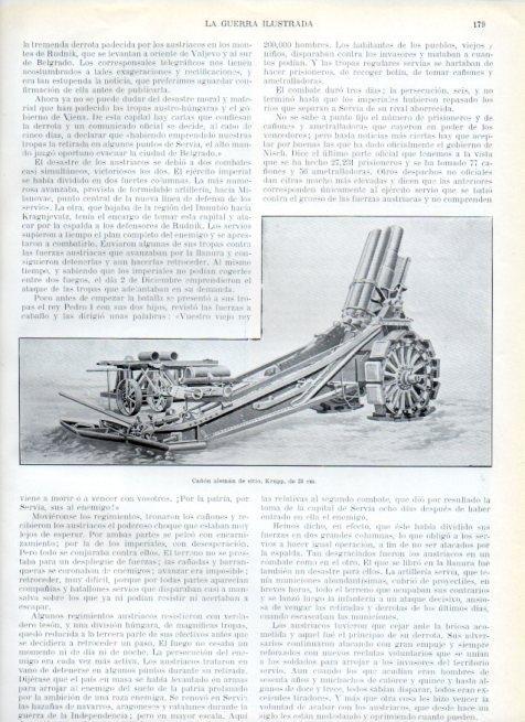LAMINA V17945: Cañon aleman de sitio Krupp 28 cm