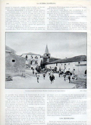 LAMINA V17939: Plaza del mercado de Beney ocupada por los alemanes