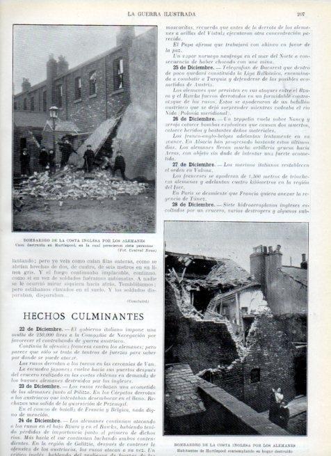 LAMINA V17959: Bombardeo de la costa inglesa por los alemanes