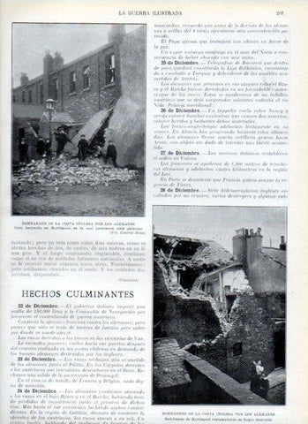LAMINA V17959: Bombardeo de la costa inglesa por los alemanes