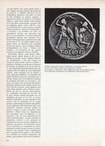 LAMINA V18647: Moneda romana de la epoca republicana