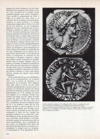LAMINA V18650: Moneda romana con la efigie de Julio Cesar