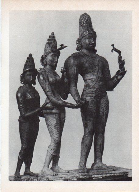 LAMINA V18653: Estatuas de Laksmi Parvati y Siva