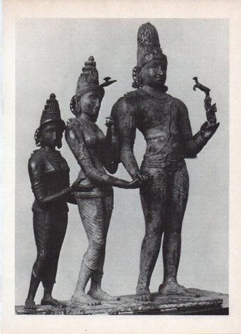 LAMINA V18653: Estatuas de Laksmi Parvati y Siva