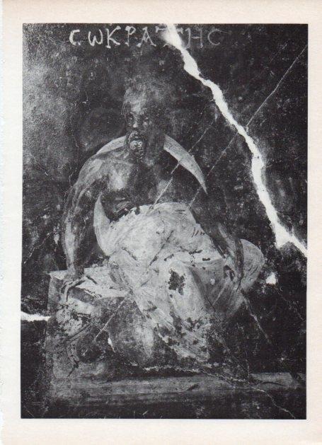 LAMINA V18657: Fresco de Socrates en una casa de Efeso