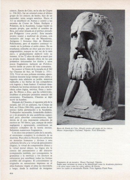 LAMINA V18658: Busto de Zenon de Citio