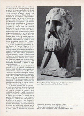LAMINA V18658: Busto de Zenon de Citio