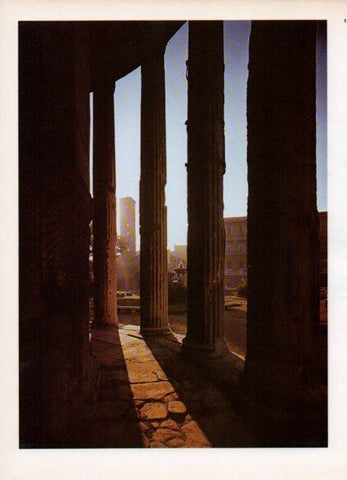 LAMINA V18659: Detalle del atrio del templo de Vesta, Roma
