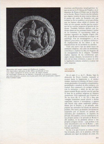 LAMINA V18661: Bajorrelieve del templo romano de Wallbroock, Londres