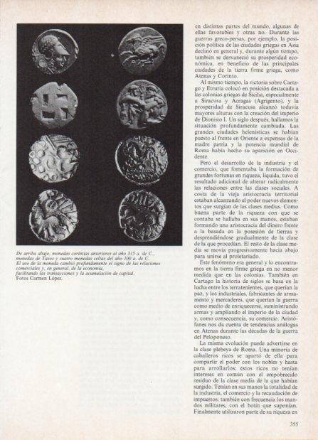 LAMINA V18628: Monedas corintias año 315 a. de C.