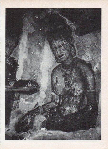 LAMINA V18636: Fresco del palacio-fortaleza de Sigiriya, Ceilan