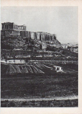 LAMINA V18640: Vista panoramica de la Acropolis de Atenas
