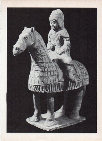 LAMINA V18693: Guerrero chino de la dinastia Wei, Museo Cernuschi