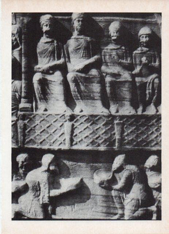 LAMINA V18705: Sumision de los barbaros al emperador Teodosio I bajorrelieve