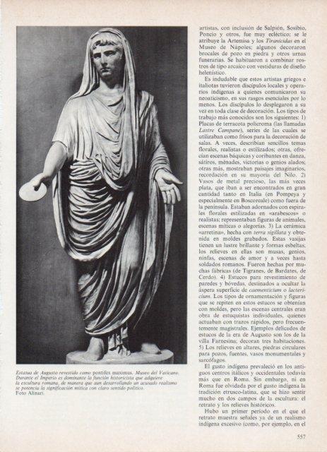 LAMINA V18688: Estatua de Augusto revestido como pontifex maximus