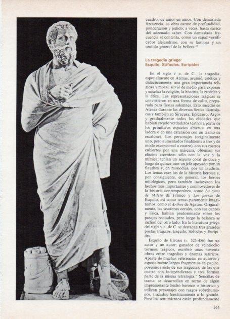 LAMINA V18669: Estatua de Sofocles