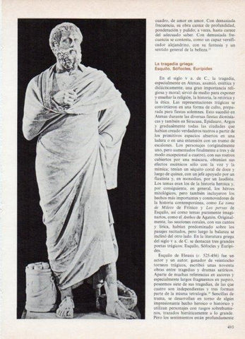 LAMINA V18669: Estatua de Sofocles