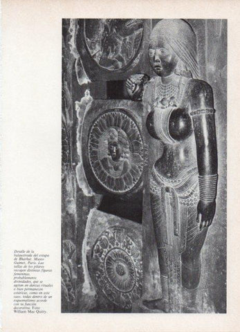 LAMINA V18678: Balaustrada del estupa de Bharhut, Muse Guimet