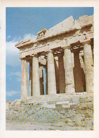 LAMINA V18679: Vista parcial del Partenon, Atenas