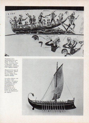 LAMINA V18560: Maqueta de la nave de los argonautas