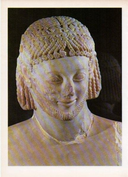 LAMINA V18535: Cabeza del caballero Rampin, Museo del Louvre