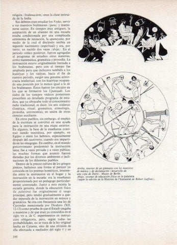 LAMINA V18547: Escenas de educacion fisica en la palaistra