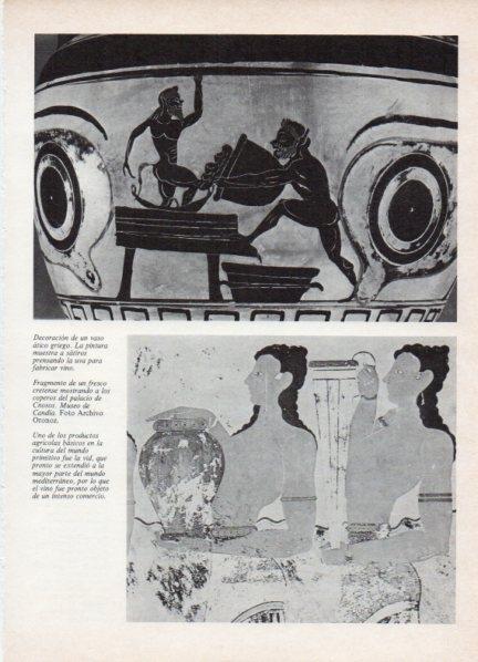 LAMINA V18550: Decoracion de un vaso atico griego