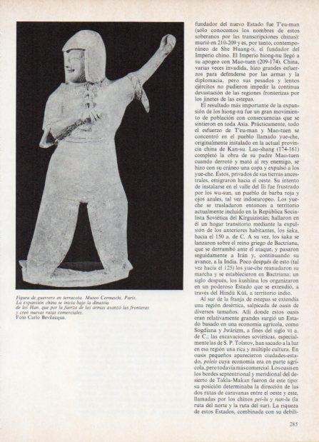 LAMINA V18603: Guerrero de terracota, Museo Cermuschi