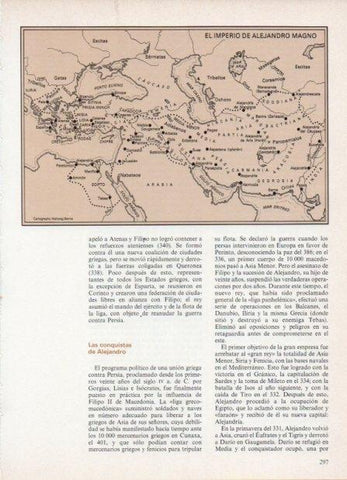 LAMINA V18607: Mapa del imperio de Alejandro Magno