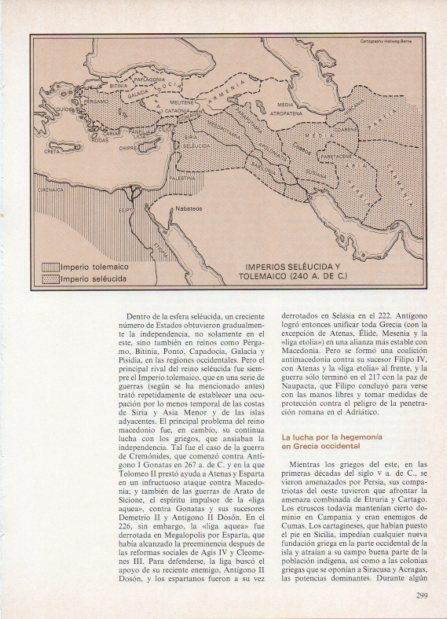 LAMINA V18608: Mapa de los imperios Seleucida y Tolemaico 240 a de C
