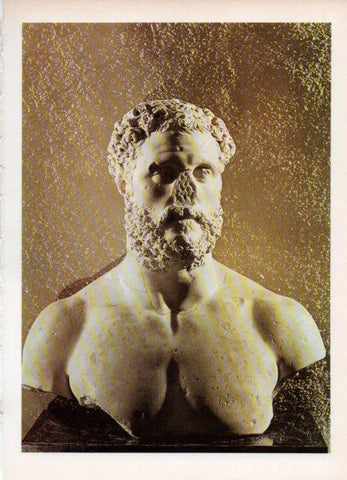 LAMINA V18585: Busto de Ulises en marmol