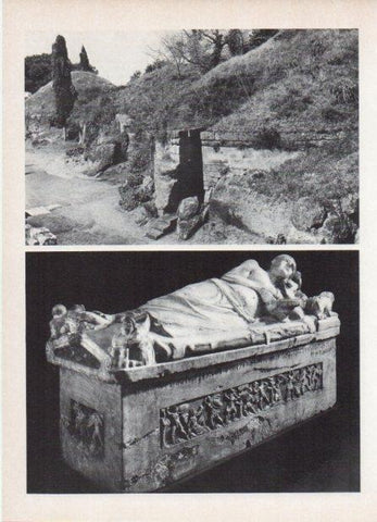 LAMINA V18598: Sarcofago greco-etrusco, Museo de Tarquinia