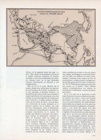 LAMINA V18714: Mapa rutas comerciales de Asia hacia el primer siglo