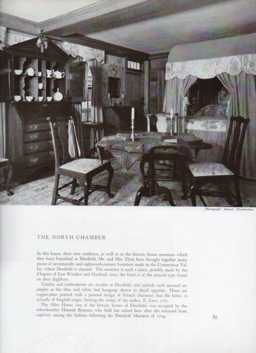 LAMINA V18833: The North Chamber of The Allen House in Deerfield, Massachussetts