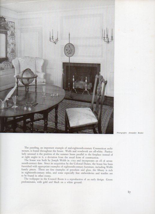 LAMINA V18834: The Council Room of The Webb House 1752 in Wethersfield, Connecticut