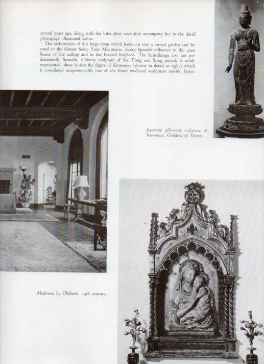 LAMINA V18839: The Sculpture Room of La Pineta in Santa Barbara, California