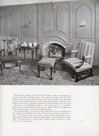 LAMINA V18828: The Parlor of The Vermont House in Shelburne, Vermont