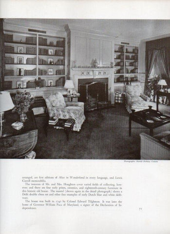 LAMINA V18826: The Living Room of Wye Plantation 1747 in Carmichael, Queen Annes County Maryland