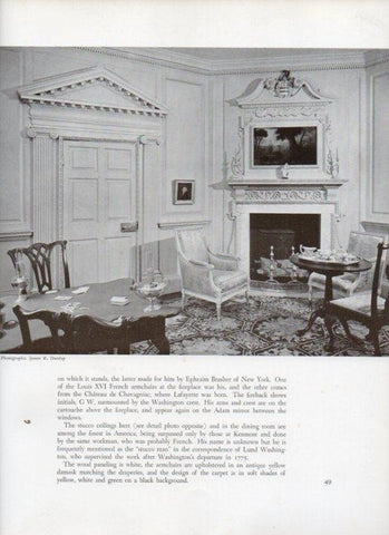 LAMINA V18815: The west parlor of Mount Vernon in Fairfax County, Virginia