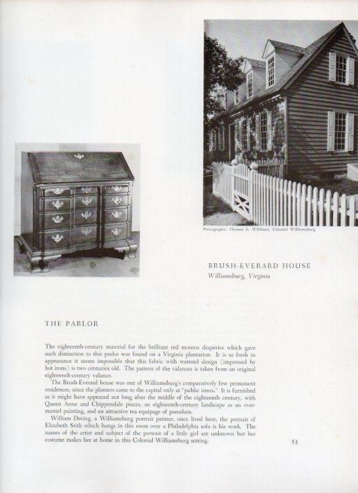 LAMINA V18817: Brush-Everard House in Williamsburg, Virginia