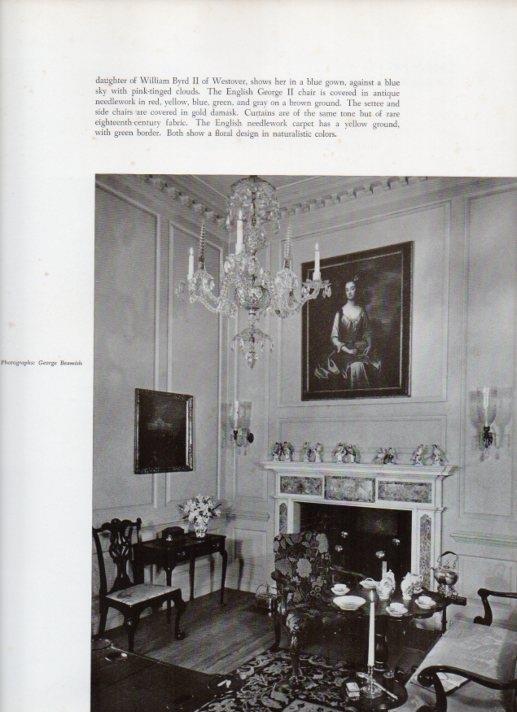 LAMINA V18818: The parlor of The Governor's Palace in Williamsburg, Virginia